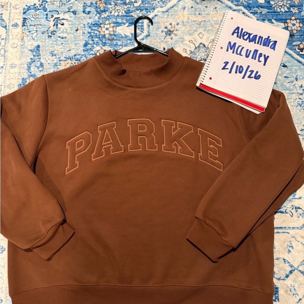 Parke Women's Brown Turtleneck Sweater